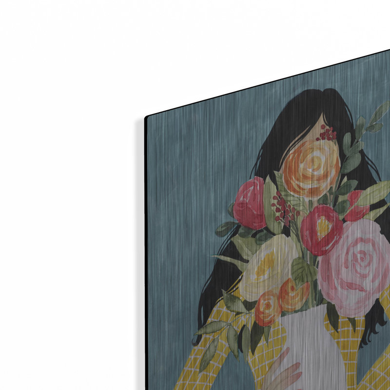 «Flower Vase Girl II» par Grace Popp, H 24 po x l 16 po