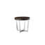 Table de bout Jackson Cross Legs - Table d'appoint moderne en bois pour le salon ou la chambre - Table d'appoint brun espresso-13085851