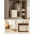 Large Closet Storage Organizer with Handles and Clear Window, Collapsible Fabric Storage Bins with Lids, Decorative Clothes Storage Boxes for Living Room, Dorm, 5 Pack, Beige-606580571