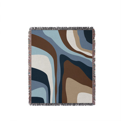 Clegg  Abstract Cotton Throw Blanket