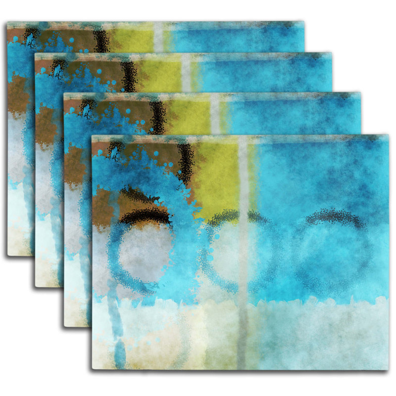Napperon abstrait en polyester