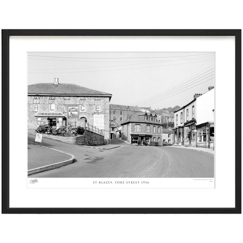 St Blazey, Fore Street 1956 by Francis Frith - Single Picture Frame Print, 60cm H x 80cm W x 2.3cm D