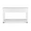 Console à 2 tiroirs Point Breeze - blanc frais avec finition glacis gris doux