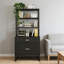 Spacieux classeur, classeur à hauteur, armoire stable avec bibliothèque ouverte-449476053