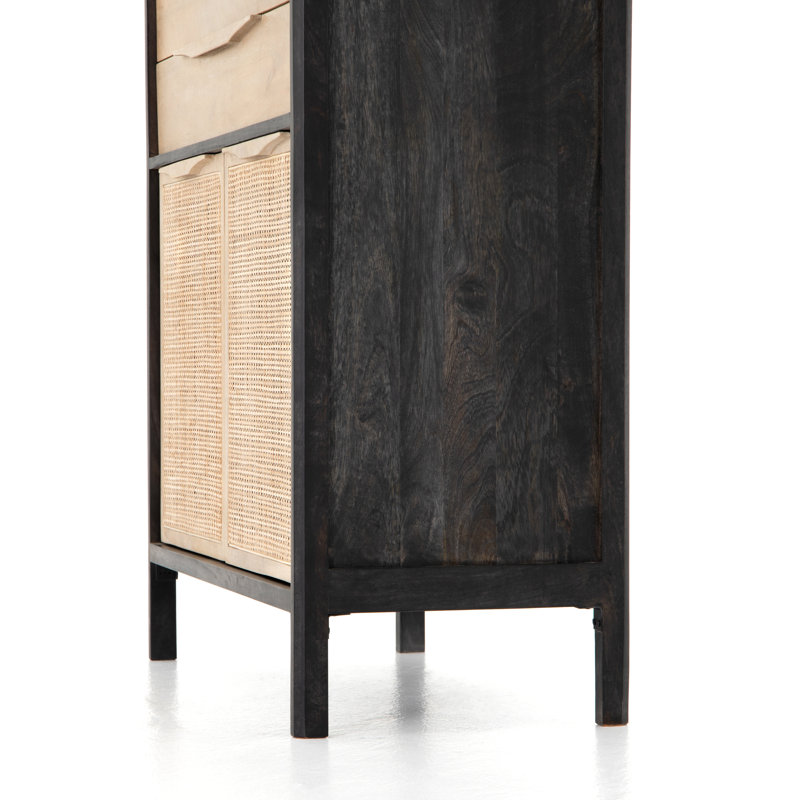 Sydney 3 - Drawer Dresser, Black/Natural