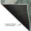 Tapis vert lavable à la machine de qualité supérieure 5 pi x 7 pi 6 po Cerrito AMF504-103831560