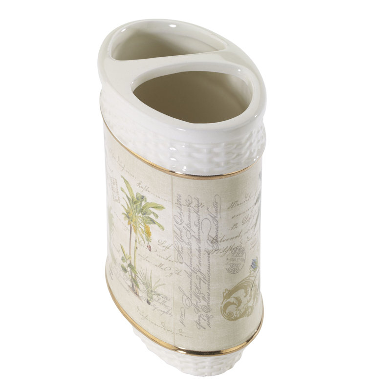 Colony Palm Bath Shelborne Toothbrush Holder