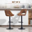Alesea Swivel Upholstered Adjustable Height Counter Stool with Metal Frame-1732595232