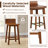 Itsuko  Wood 24.5'' Counter Stool-1480892659