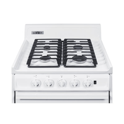 Summit Appliance 24 Inches Wide Sealed Burners Gas Range