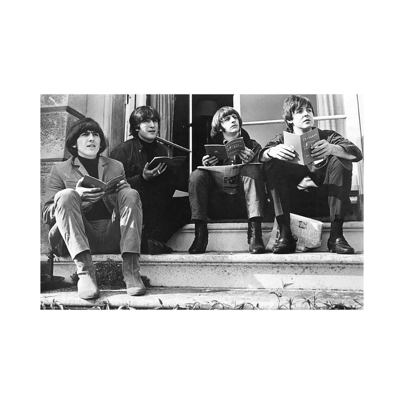Les Beatles, 1950 - reproduction, Pas de tapis, H 18 po x l 26 po x P 1,5 po, Toile tendue
