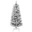 Artificial Hinged Christmas Tree Green and white-493713323