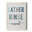 Lather Rinse Répétition - cadre photo, art textuel sur toile-1187212344-1187212288