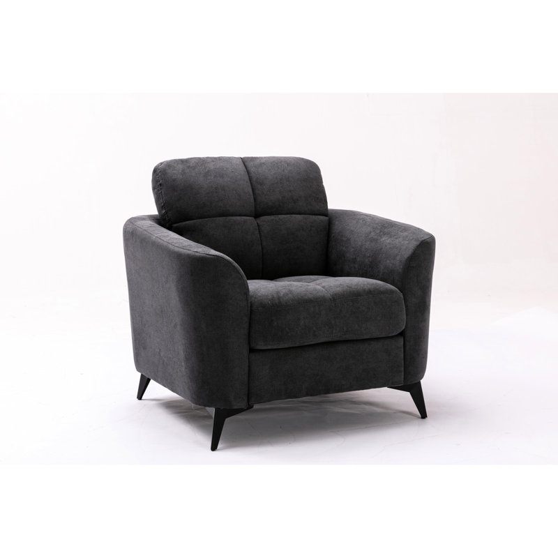 Fauteuil en velours l 39 po Jolette