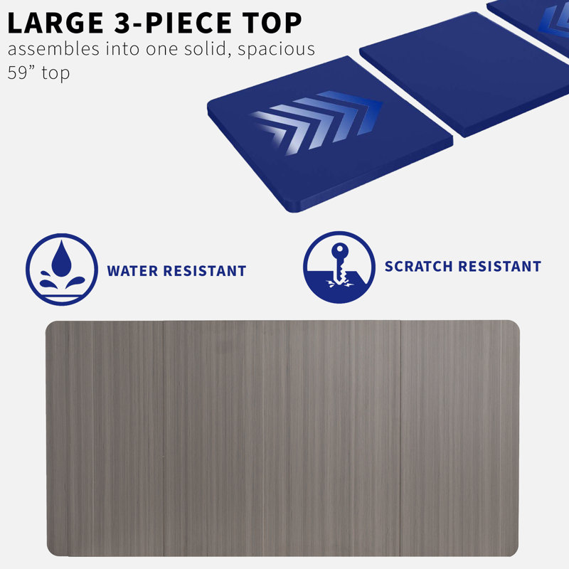 Dark Gray 60 x 30 Particle Board Table Top for Adjustable Desk Frames