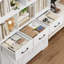 Bibliothèque 70 cubes H 70,9 "avec 3 tiroirs et tablette réglable-2020787344