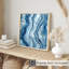 «Abstract Blue Geode Dreams I», reproduction d'art moderne sans cadre-1435962635