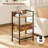 Night Stand With Charging Station, LED Nightstand With Storage Shelf & Wooden Drawer, 3-Tier Bedside Table For Bedroom, End Table Living Room, Small Space, Rustic Brown-1510182978