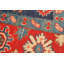 Tapis décoratif en laine rouge de conception unique 8 pi x 11 pi 8 po noué à la main New Age