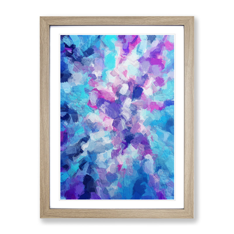 Depths Of The Forest Abstract - Single Picture Frame Print, 34cm H x 25cm W, Beige