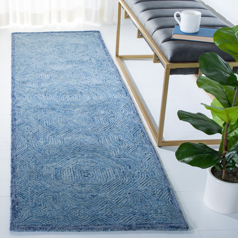 Ahmonie Hand Tufted Wool Abstract Rug, Runner 2'3" x 8'