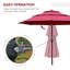 Parasol de patio avec manivelle Outsunny Tiers-779506543
