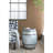 Galvanized Gray Drum Table With Rustic Brown Banding And Rivets, 22.5x22.5x26 Inches, Removable Lid As Storage Tray, Suitable For Shabby - Chic Style Side In Finish, Great Accent Any Room
