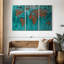 Impression sur mappemonde, impression sur toile-303536921
