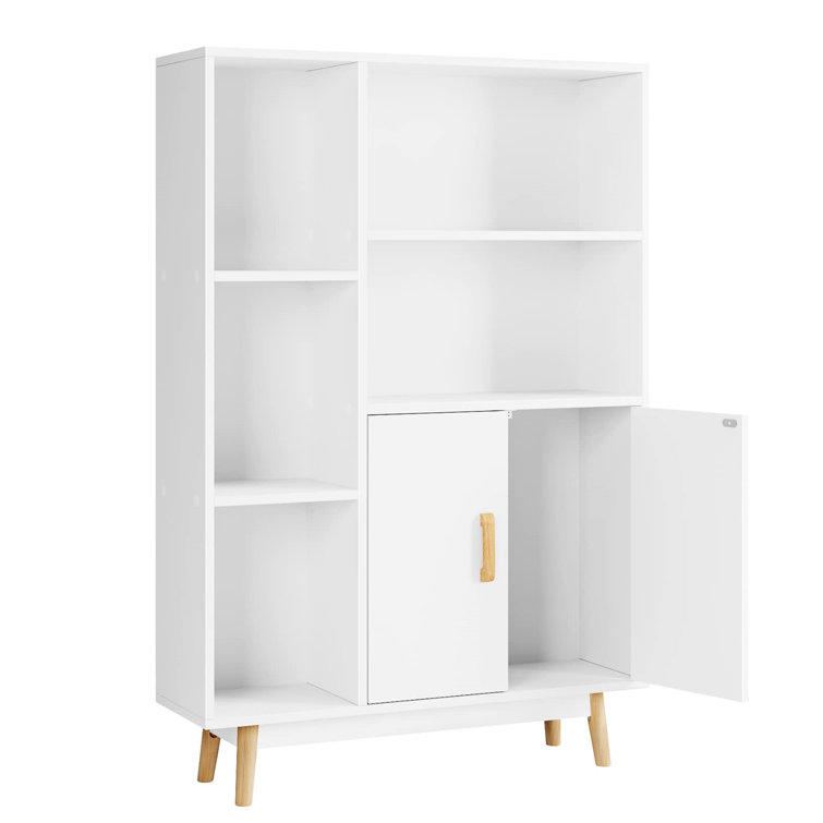 https://assets.wfcdn.com/im/72258390/resize-h755-w755%5Ecompr-r85/2082/208257656/Floor+Storage+Cabinet+With+2+Shelves+And+3+Cubes%2C+Bookcase+With+Doors%2C+Bookshelf+Cabinet+With+Legs+For+Kitchen%2C+Living+Room%2C+Bedroom+And+Home+Office%2C+White.jpg