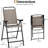 Caelean 2 - Person Metal Patio Dining Set with Round Table