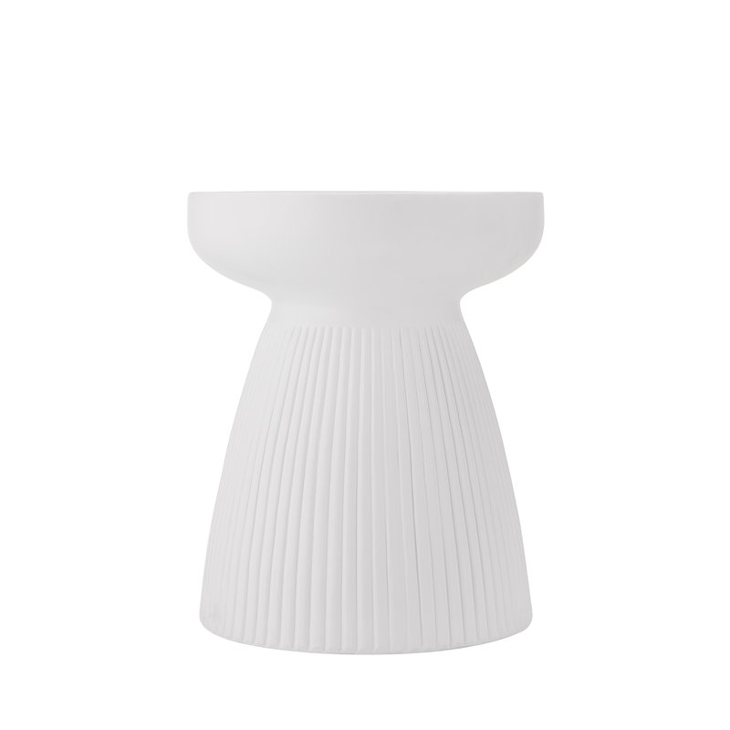 Table d'appoint Maiklas H 20 po, Blanc