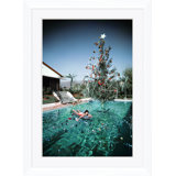 Christmas Swim Print by Slim Aarons