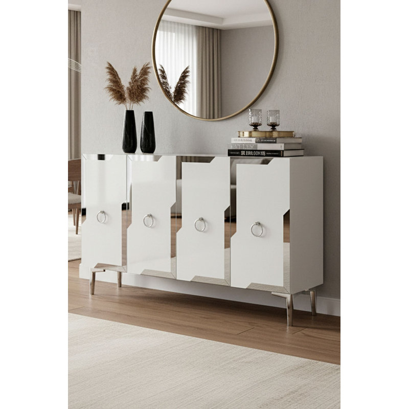 Console, White/Silver