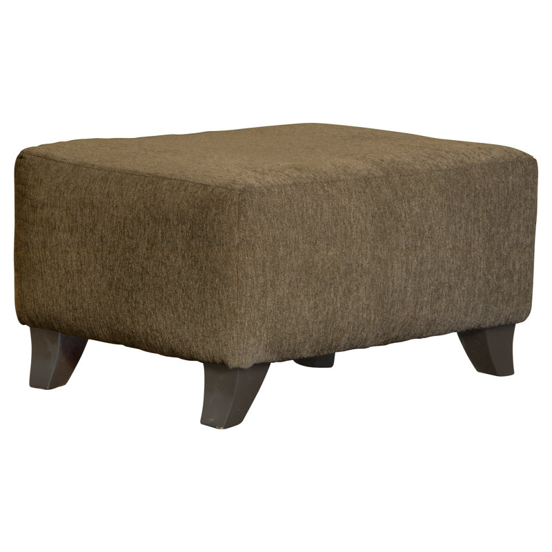 Bestla Upholstered Ottoman, Latte Polyester