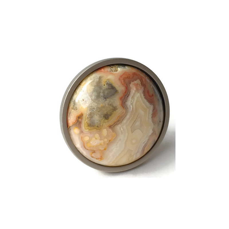 Mushroom Knob, Brass