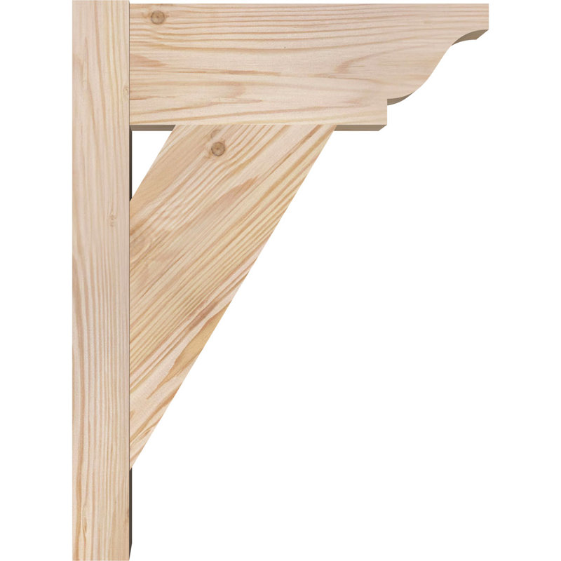 Persienne traditionnelle en bois rustique, Sapin Douglas de 5 1/2 po (lisse), P 12 po x H 16 po