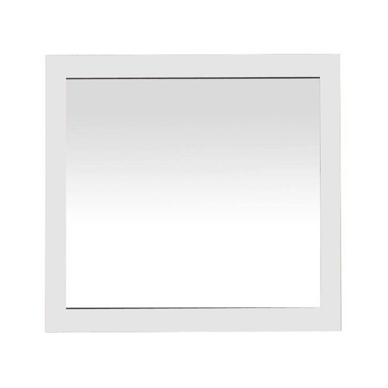 Miroir de salle de bain Kozeroff, 28,3 po x 29,9 po, Blanc