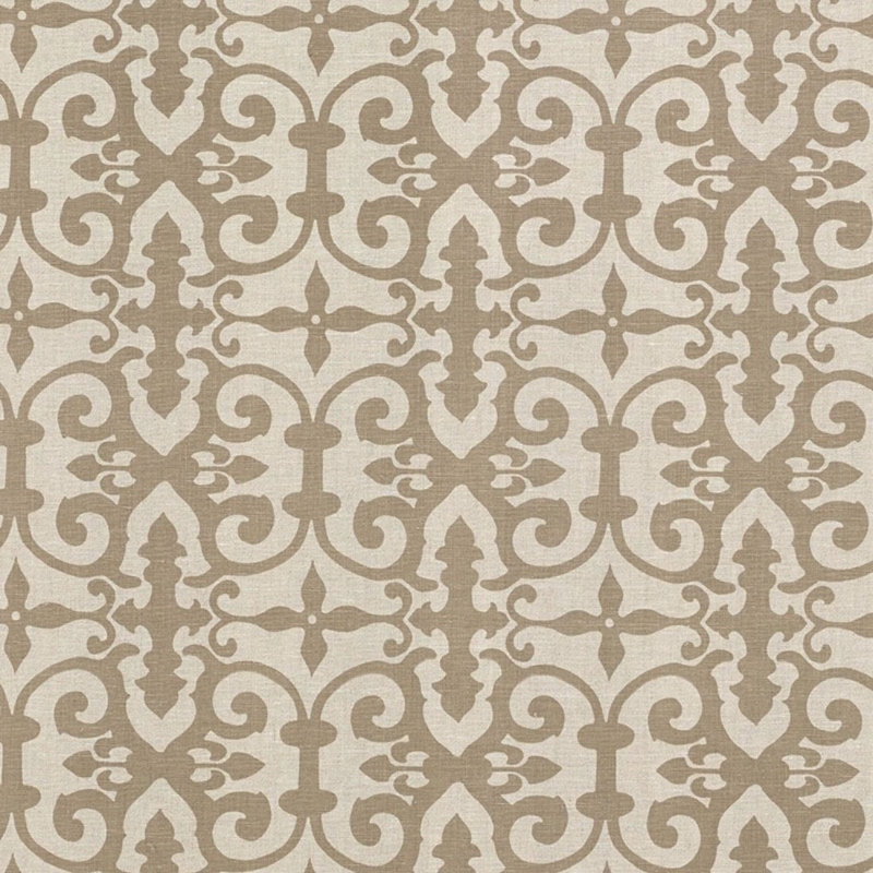 Schumacher x Veere Grenney Ferne Park Fabric, Brown