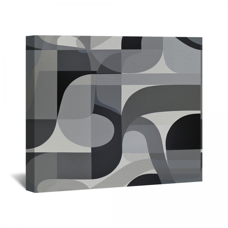 Impression sur toile optique illusion optique - Décoration murale abstraite, H 11 po x l 14 po
