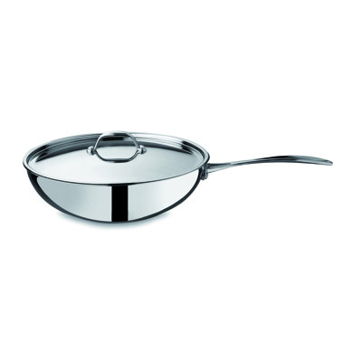 Glamour Diamond Non-Stick Wok 11.02" - 6 Pieces - Stainless Steel