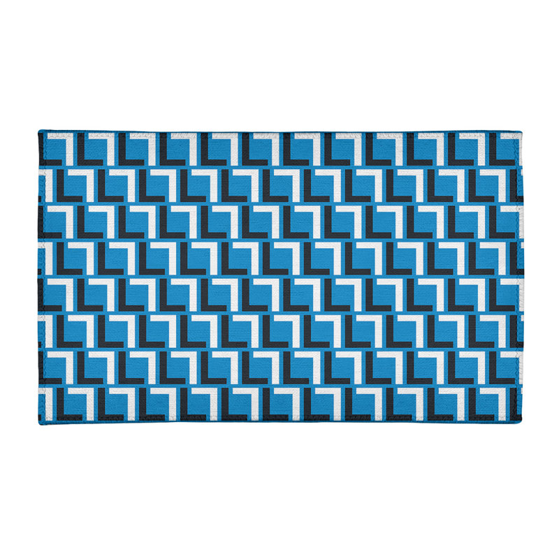 Geometric Indoor Rug, Rectangle 4' x 6'
