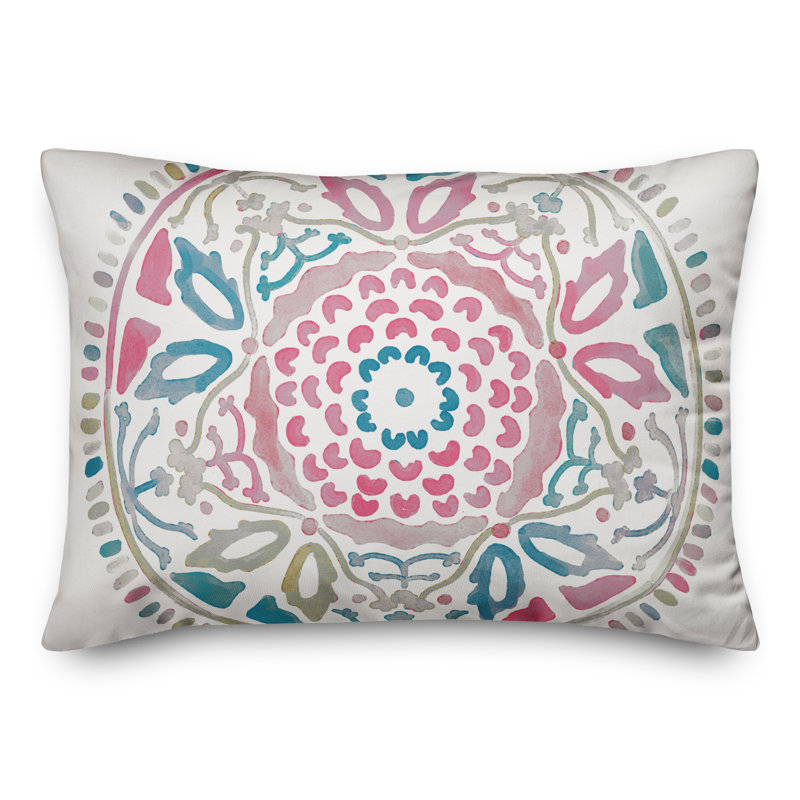 Housse et insert de coussin d'extérieur Juan, Rose, Floral 4