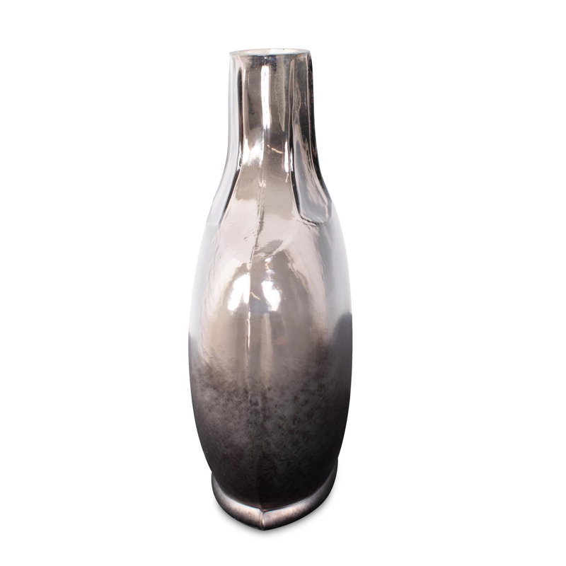 Advik Polished Silver Vase- Short, 12"
