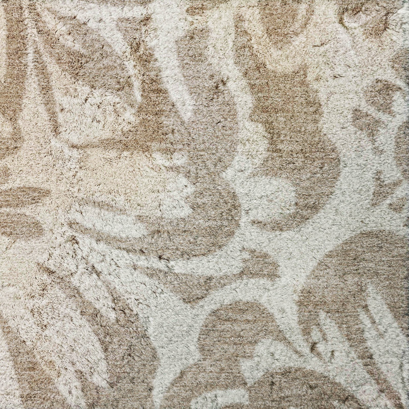 Tapis à poil long de qualité supérieure lavable à la machine ADS551, Taupe, 9 pi x 12 pi