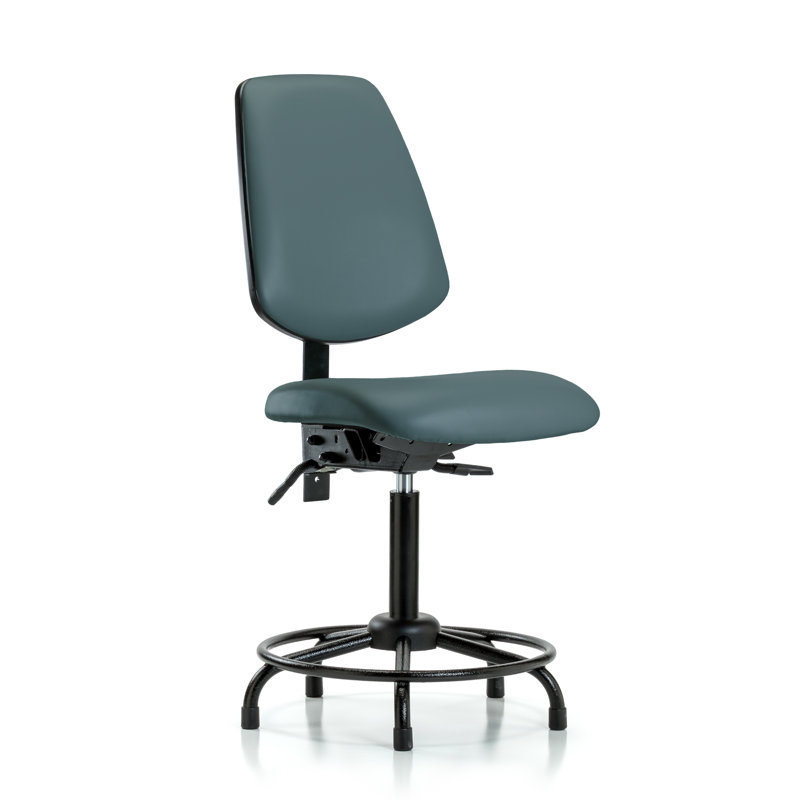 Chaise de dessin Trista, Bleu colonial, Inclus, Patins