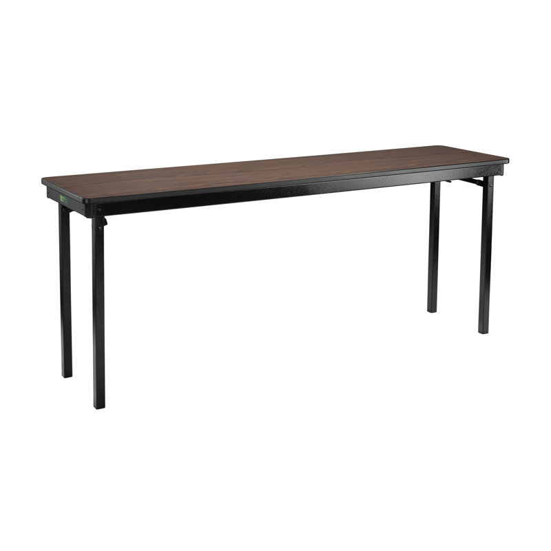 Table de banquet pliante MSFT Series Max Seating, Noyer Montana, H 29 po x l 60 po x P 18 po