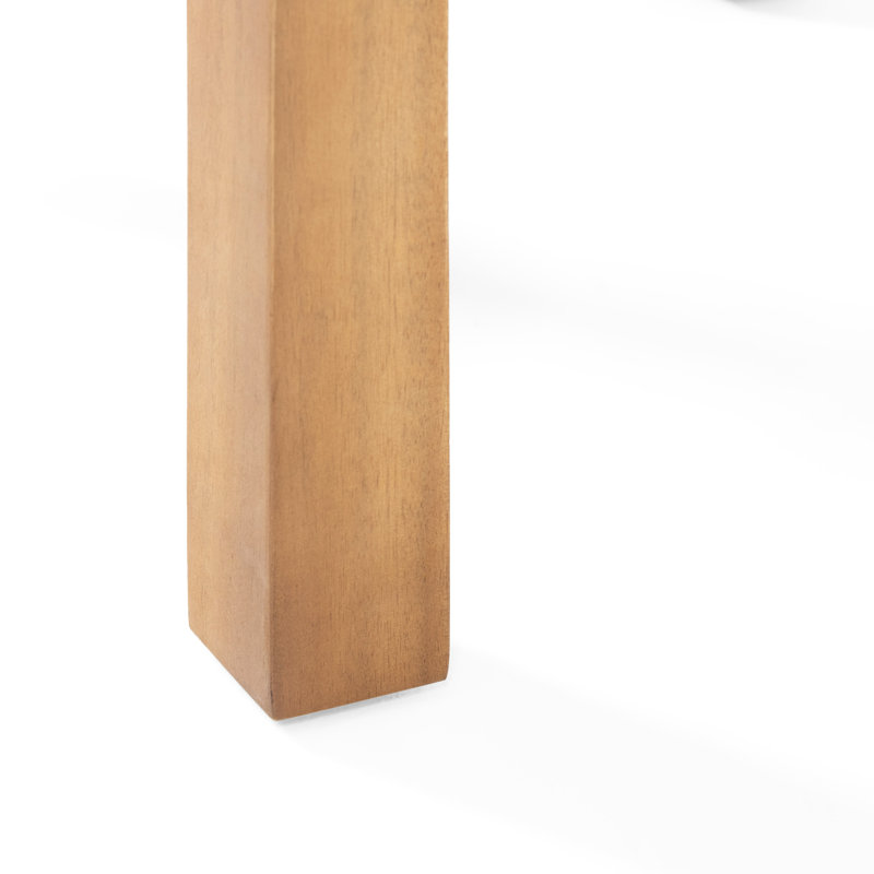 Table d'appoint moderne en bois minimaliste, conception à lattes, largeur 20,28 po x profondeur 15 po, brun, table d'appoint avec plateau fermé à assembler, 20,28 po x 20,28 po x 14,87 po