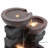 Weather Resistant Cascade Fountain with Lights