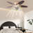 Kerrian Ceiling Fan Chandelier with Light and Remote-523382920