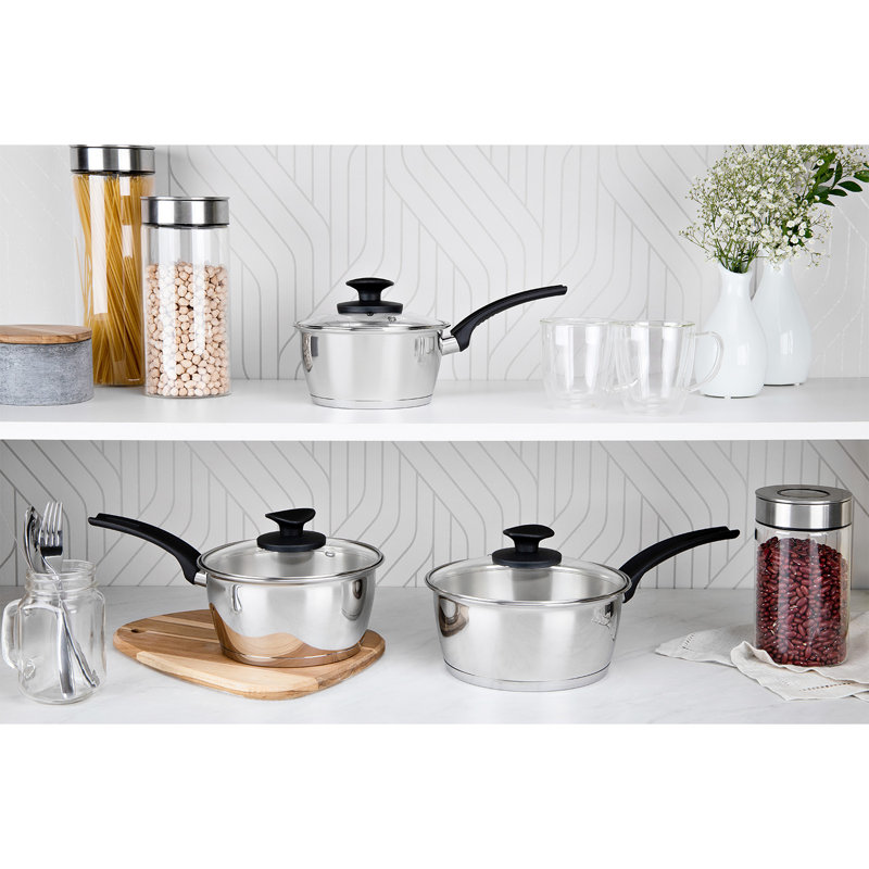 3 - Piece Stainless Steel Cookware Set